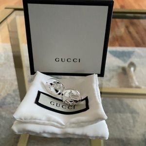 COPY - COPY - Gucci GG logo studded Sterling Silv…